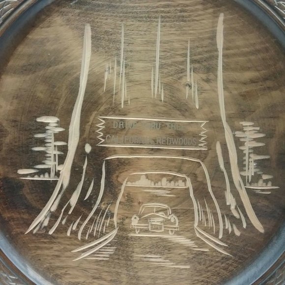 Efcco California Redwoods Drive Thru Tree Wood Plaque - Picture 5 of 12